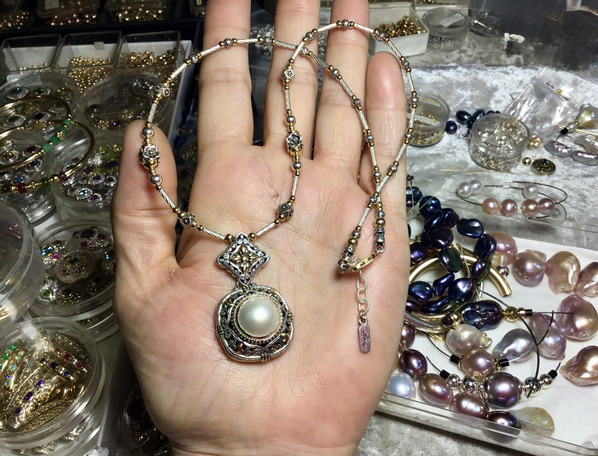 Necklace Pearl Mabe - Image 3