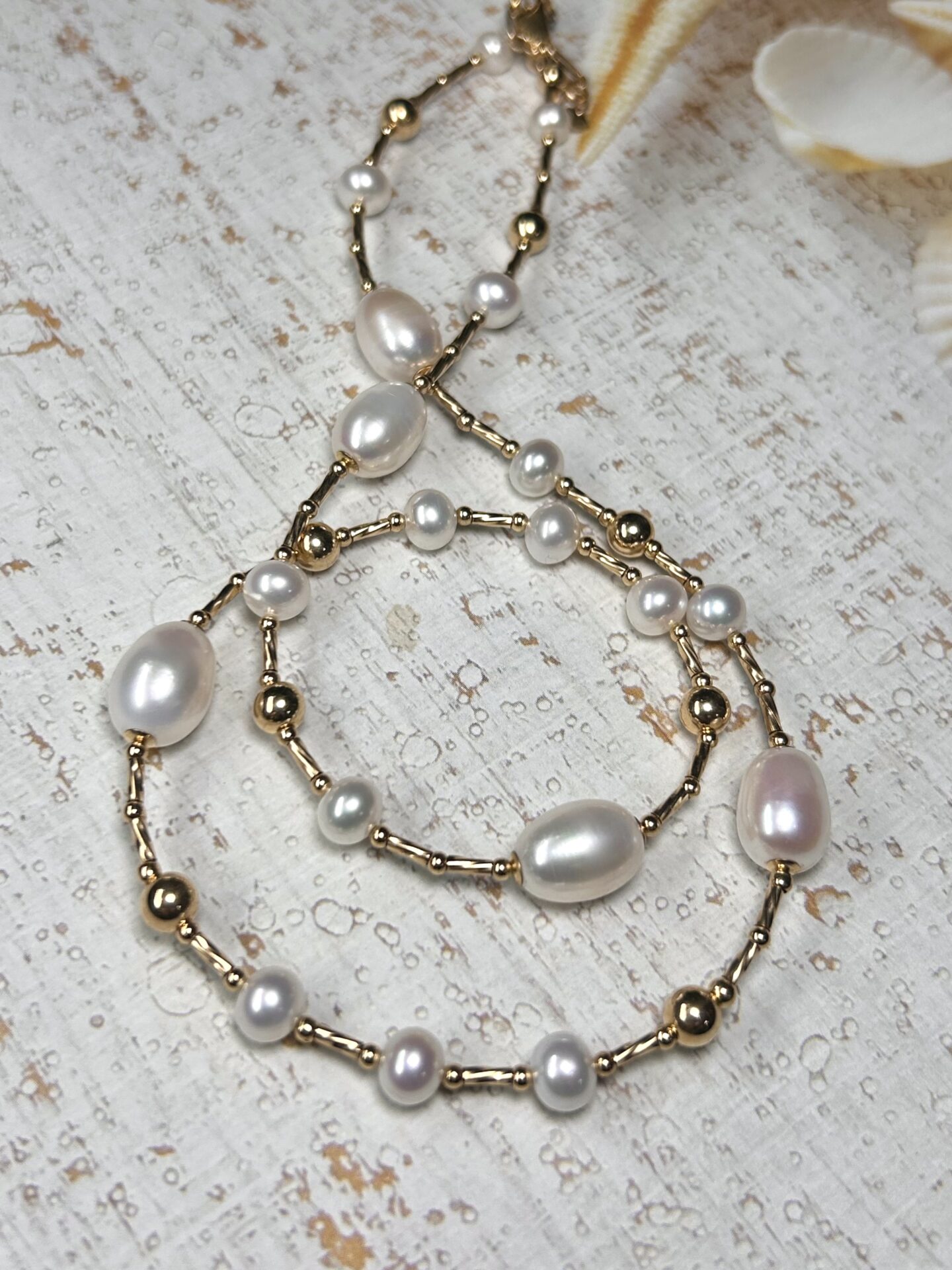 Necklace Pearl Holli Gold Filled