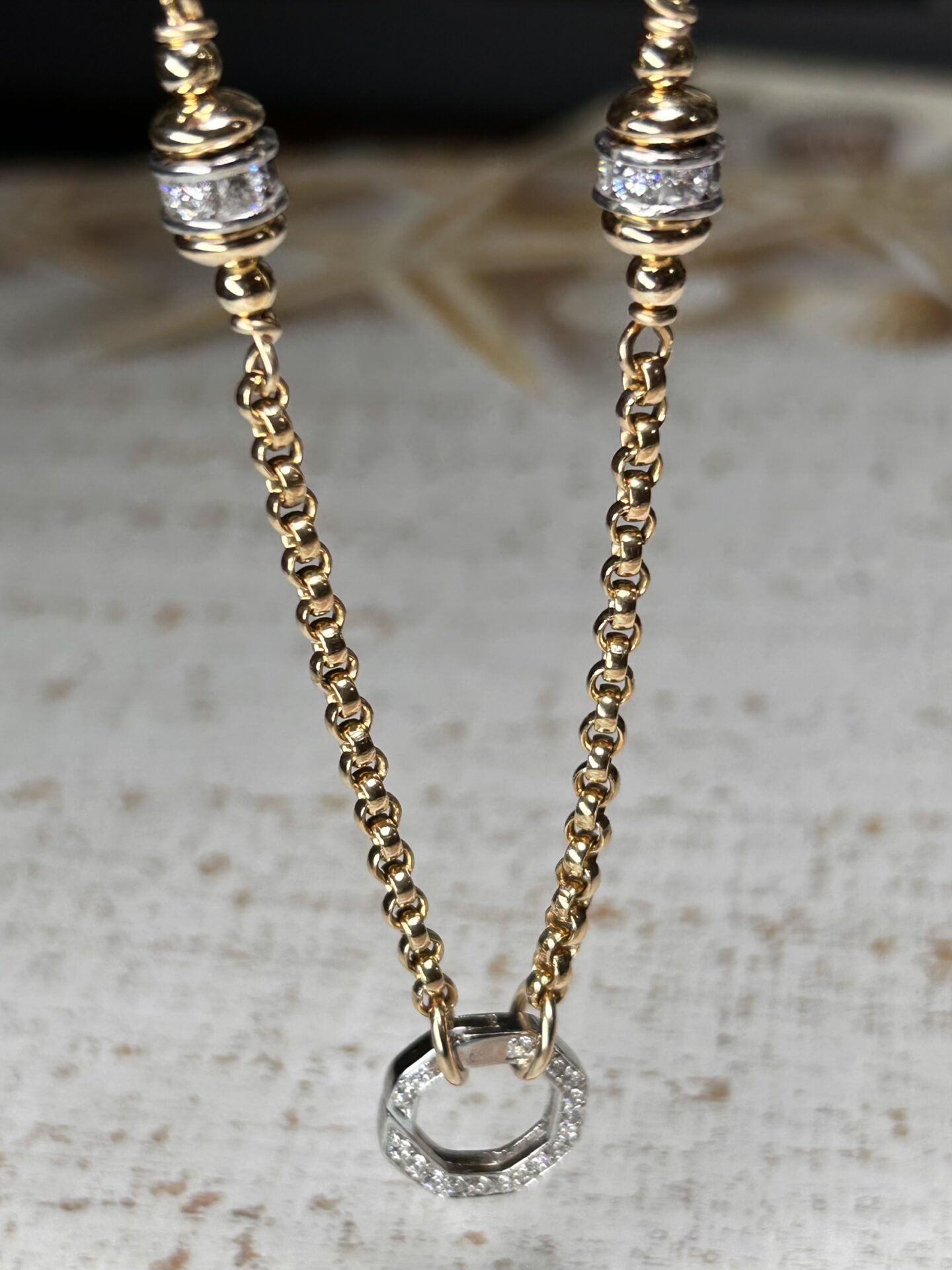 14K Gold Filled & Cubic Zirconia Necklace - Image 2
