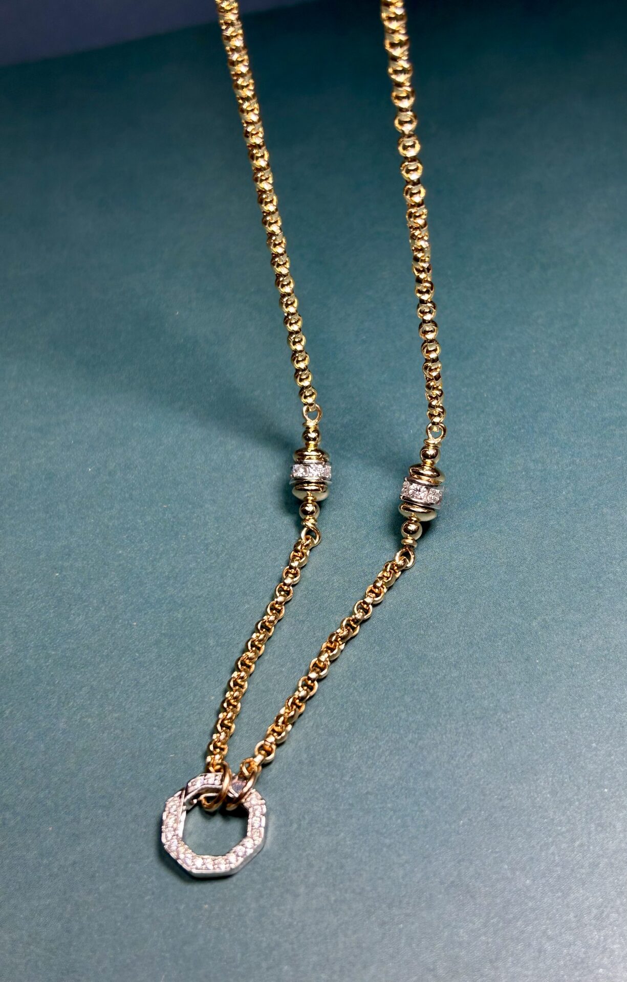 14K Gold Filled & Cubic Zirconia Necklace - Image 4