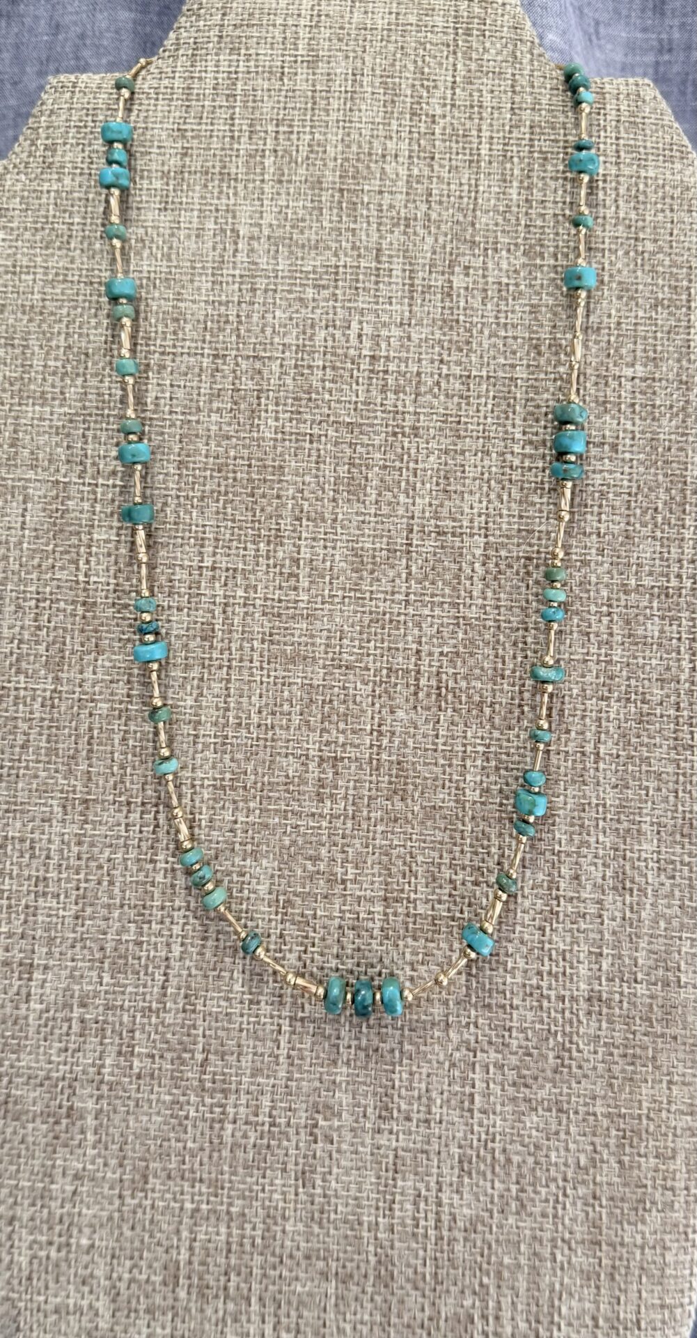 Necklace Turquoise and 14K Gold Filled - Image 4