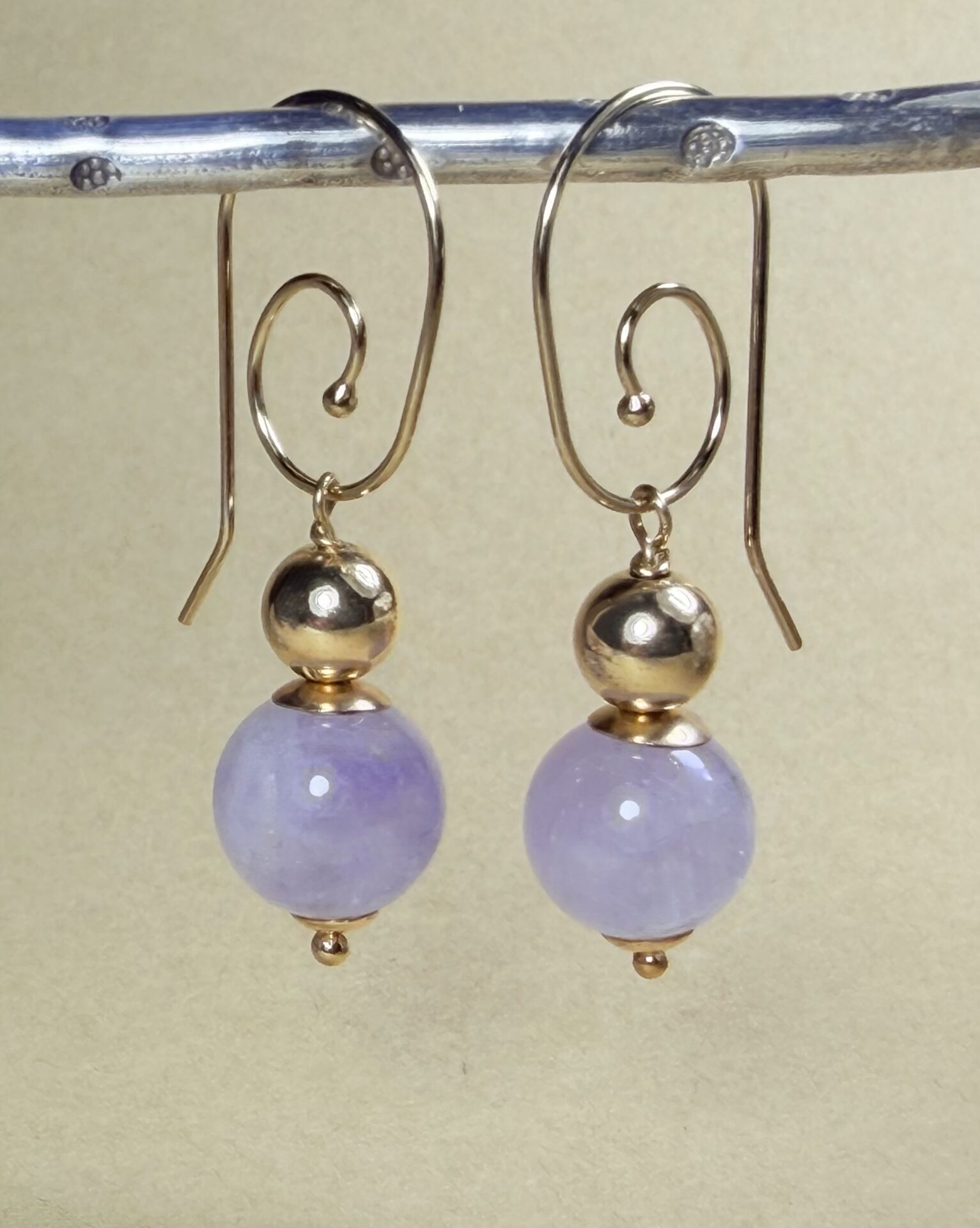 Earrings Lavender Amethyst Classic