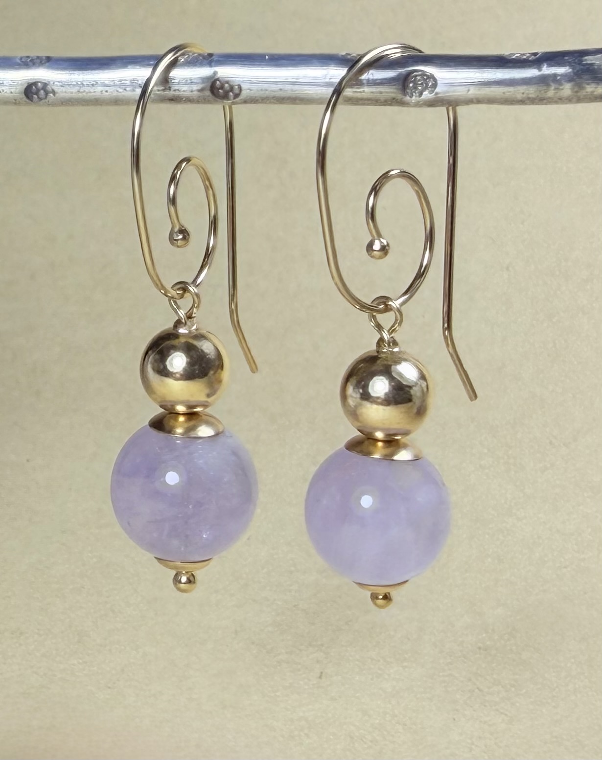 Earrings Lavender Amethyst Classic - Image 2