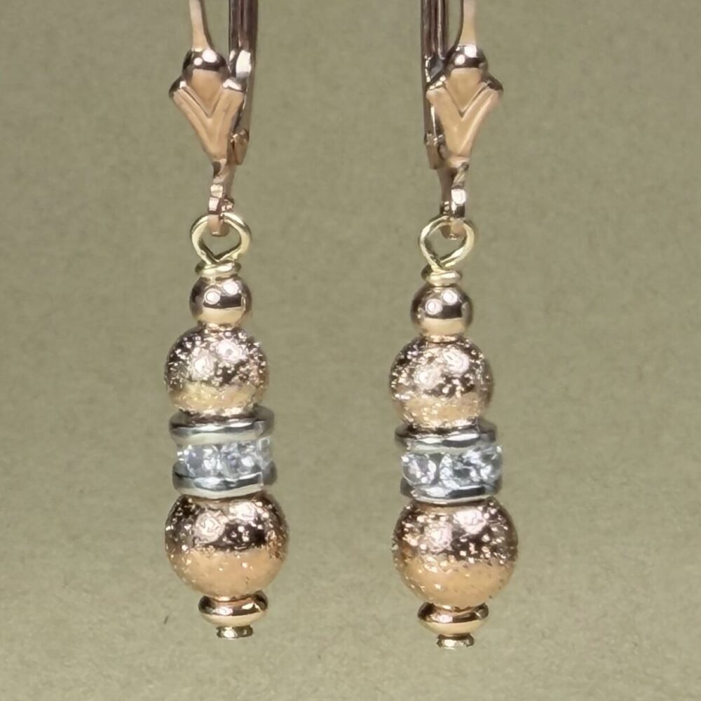 Earrings 2 Tone Rose Gold Amirah