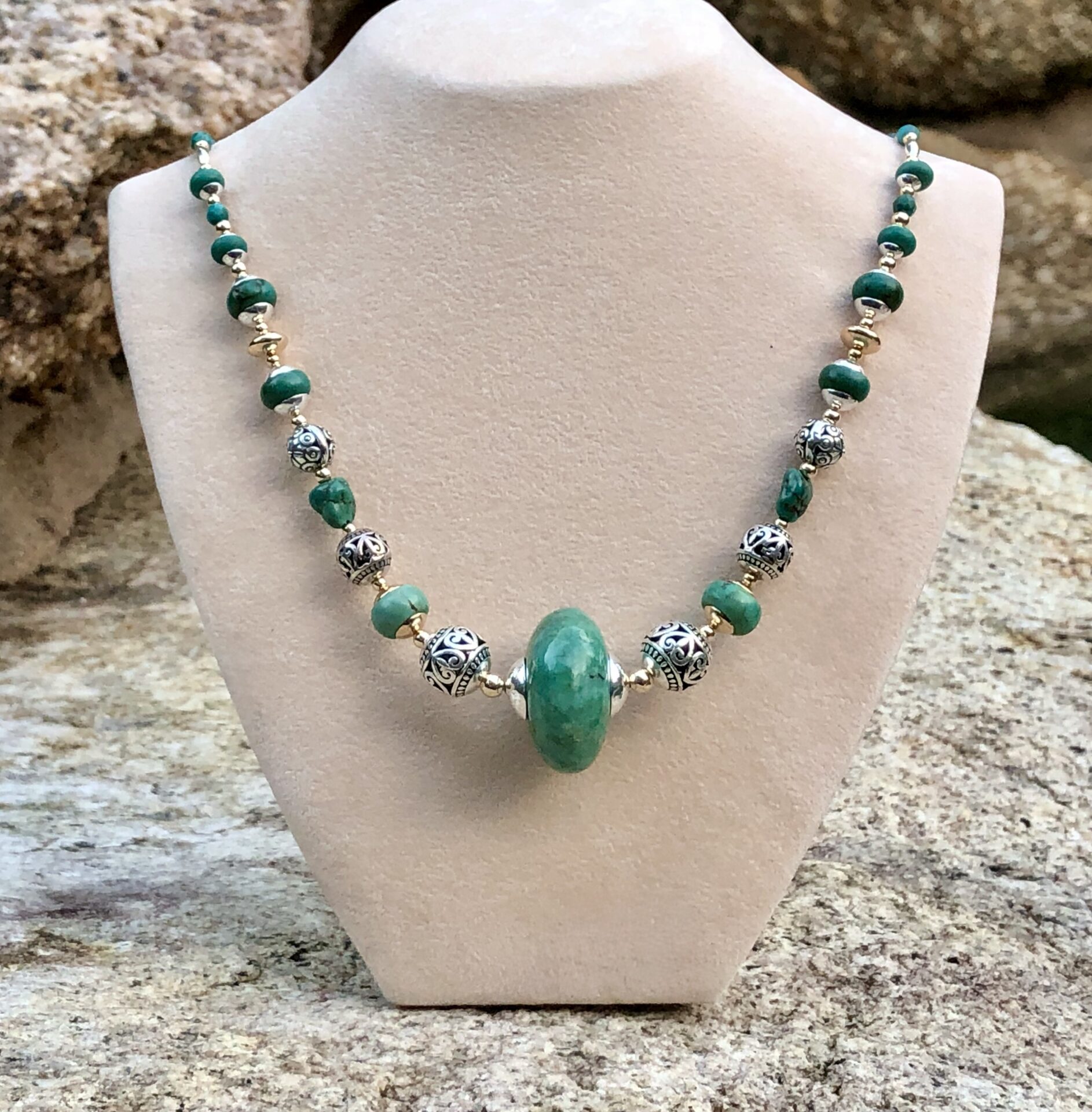 Turquoise Silver Necklace