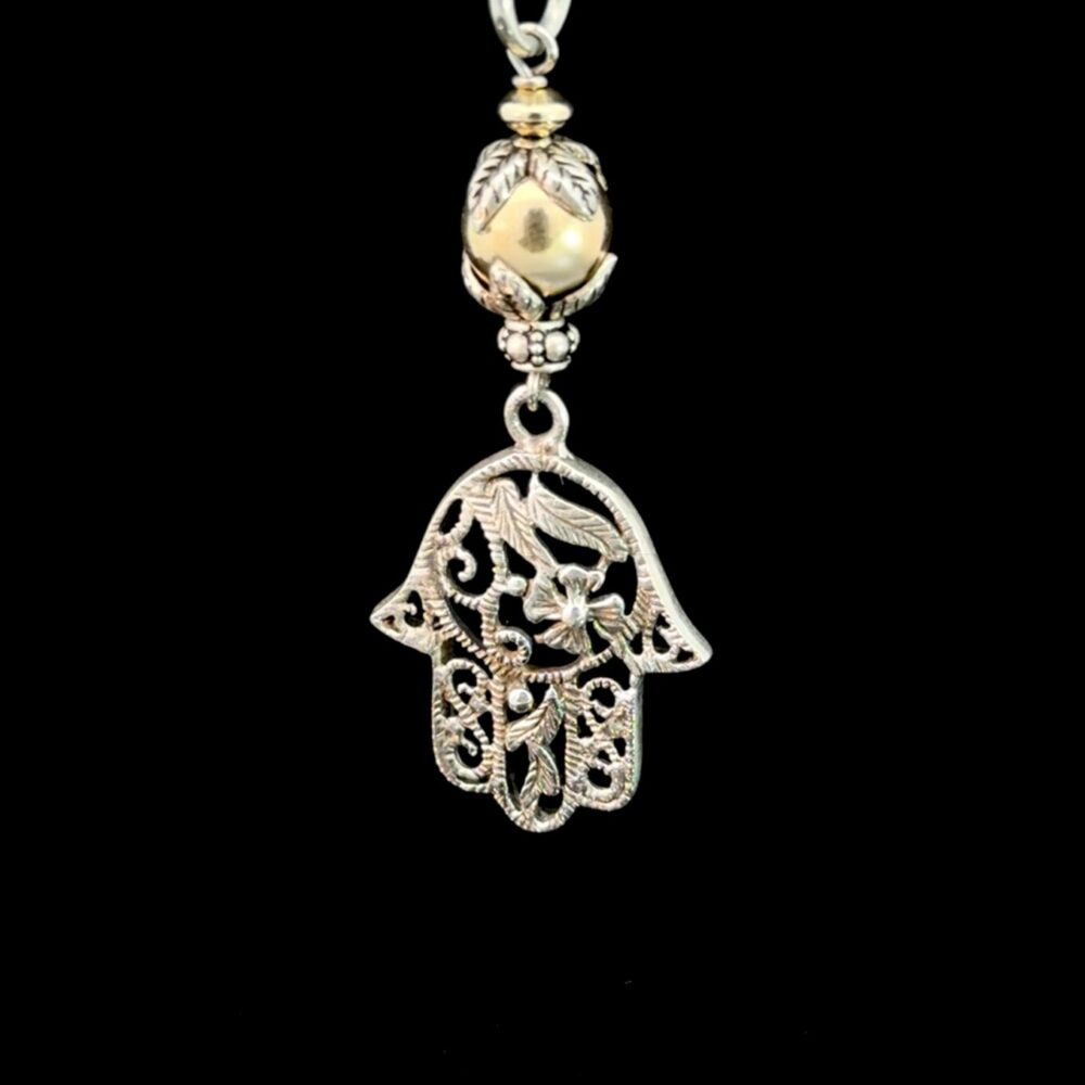 Pendant 2 Tone Hand of Fatima