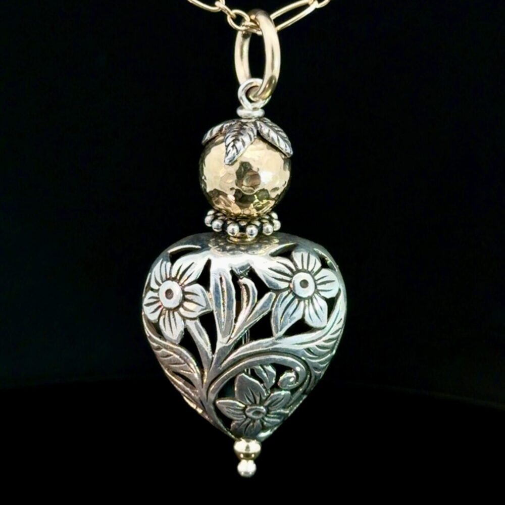 Pendant 2 Tone Sisterhood Heart