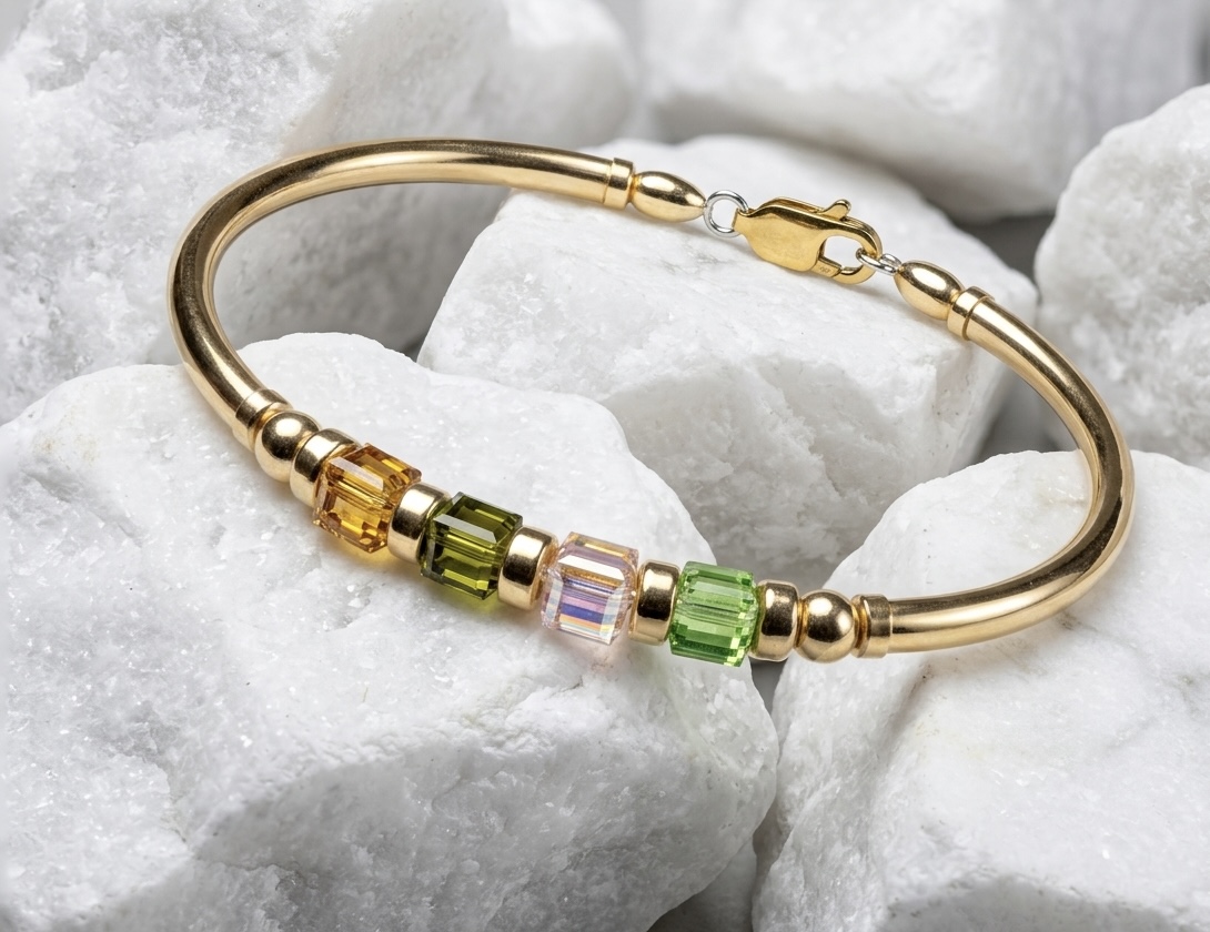 Tori Green Austrian Crystal Gold Filled Bracelet - Image 2